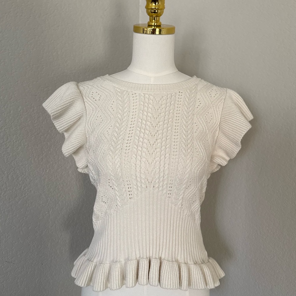 Express Ivory Knit Sweater